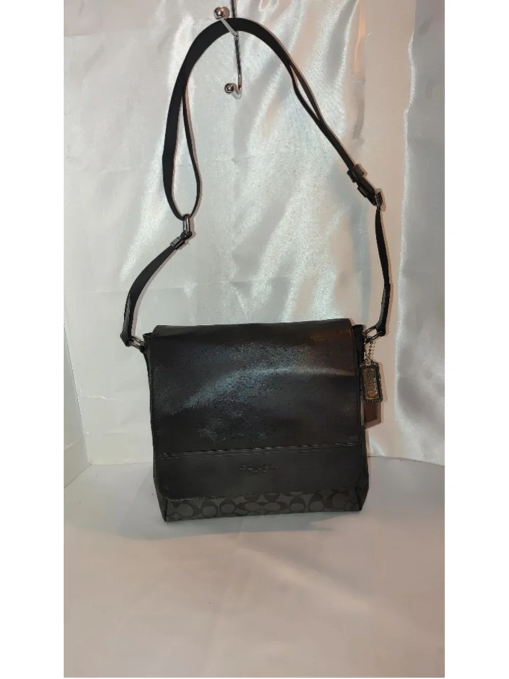 Coach Houston Map Bag in Signature Canvas